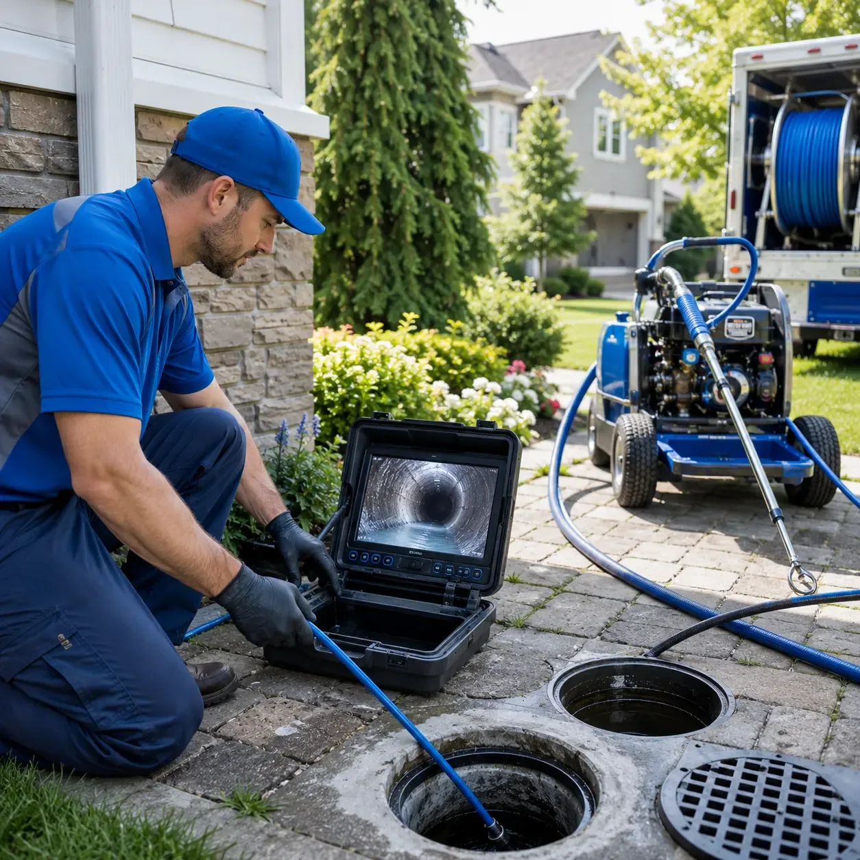 Outdoor drain cleaning professionals serving Parsonsfield, ME
